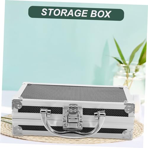 Portable Aluminum Alloy Shockproof Tool Storage Box Handle Multi-functional Metal Briefcase Organizer for Travel Suitable for Tools and Crafts Large Capacity4
