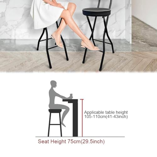 Tabouret de bar pliable gain de place pour petits appartements et cuisines d'adultes