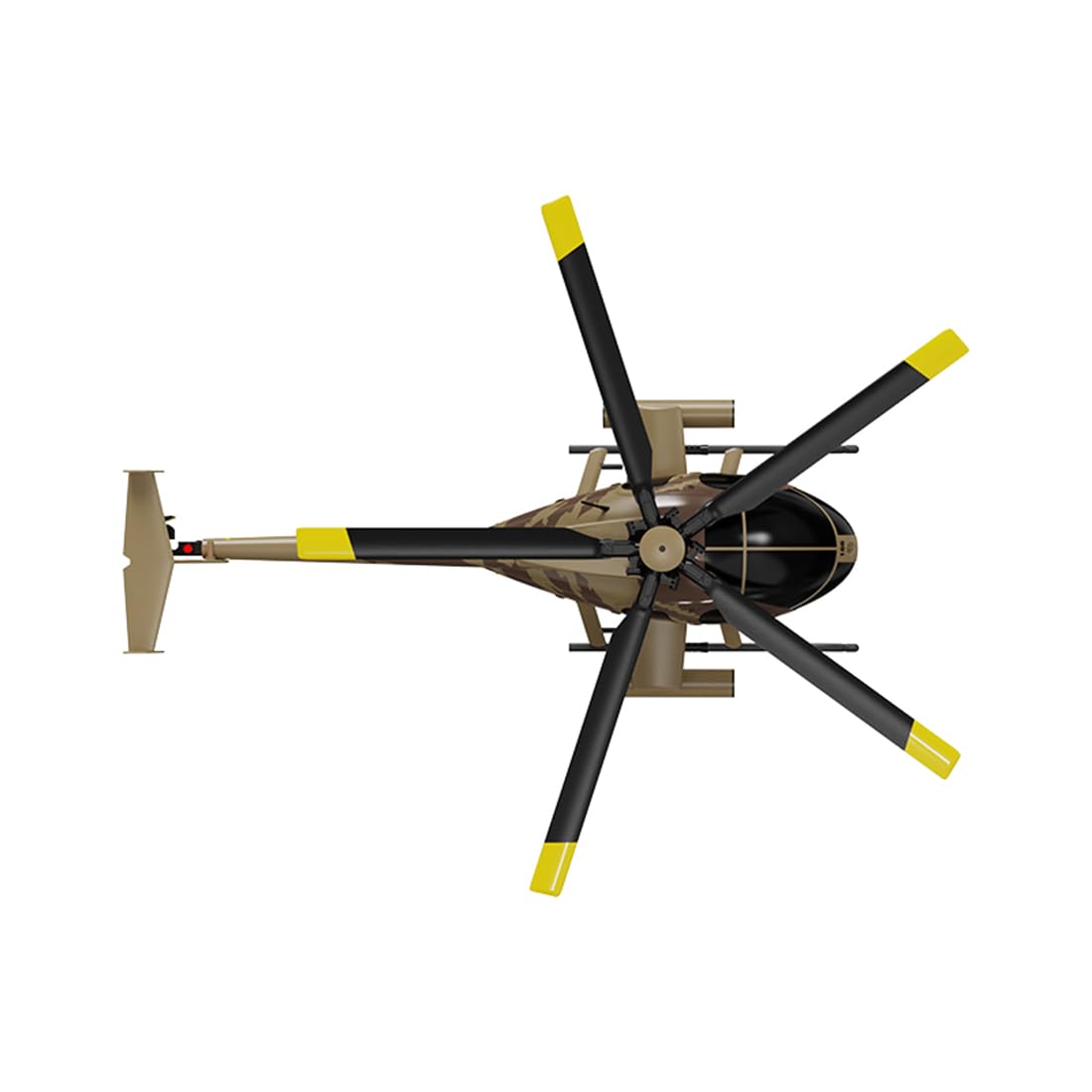 RC Elicottero, C189 MD500 1:28 Elicottero, Modello di Aeroplano a Unico Rotore con Giroscopio 4CH, Aeroplano RC Realistico per Appassionati di Aerei e Adulti (Versione RTF/Mimetismo)