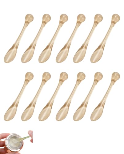 LEEQ Augencreme Applikator,Gesichtscreme-Spachtel,12 Stück Augenmassagegerät Ges