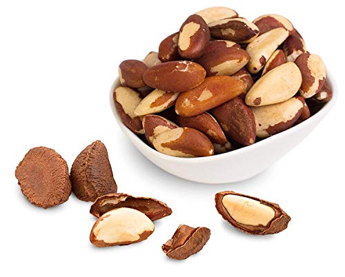 Whole, Shelled & Raw Brazil Nuts (1 Lb.) - Bursting With Natural Flavors - Unsalted & Handpicked For Freshness - Compares To Organic - Vegan & Keto Friendly - Super Delicious & Healthy For Snacking - Farm Fresh Nuts Brand #TOP4
