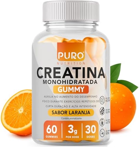 Creatina Gummy Puro Nutrition - 60 Gummies (30 doses) - 3g de Cre...