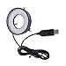 GOWENIC Light Microscope Led Ring, 72 LED Adjustable Brightness Microscope Light Source, Lamp Source for Industry Stereo Camera