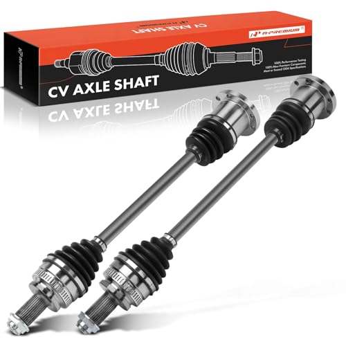 A-Premium Pair (2) Rear CV Axle Shaft Assembly Compatible with BMW 325i 2004-2005 2.5L, 325xi 2001-2005 2.5L, 330Ci/330i/330xi 2001-2005 3.0L, Driver and Passenger Side, Replace# 33217504521