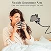 MEMOEVER Gooseneck Phone Holder, Flexible Lazy Arm Moble Stand for Bed Desk Table with 360° Adjustable Clamp, 360° Overhead Phone Mount Clip for iPhone Samsung Series #4
