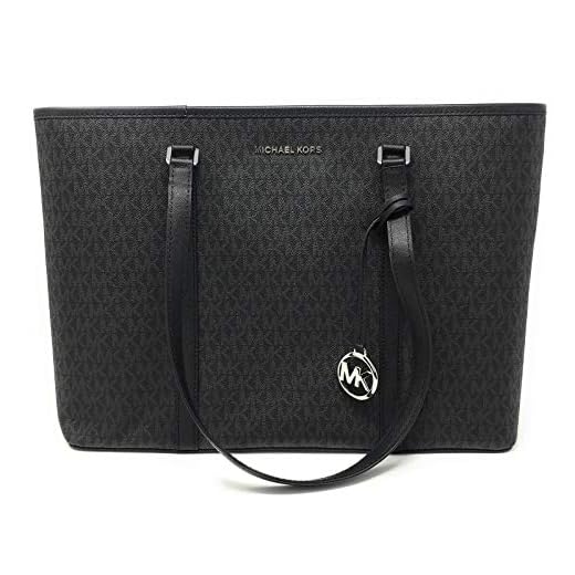 Michael Kors Women's Sady Carryall Shoulder Bag, Black Pvc 2019, One Size