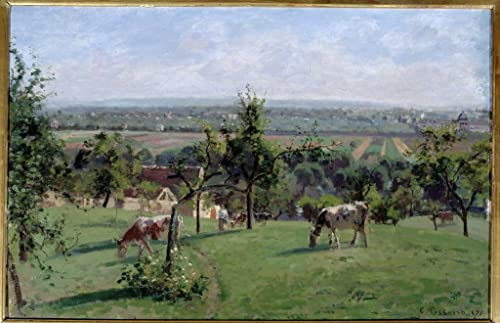 Cuadro al óleo impreso de Camille Pissarro, lienzo abstracto de alta calidad artística 60x90