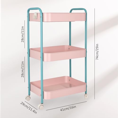 Chariot de rangement à roulettes pour petits espaces encombrés - 3