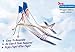 Sky Touch II Rubber Band Elastic Powered Glider Plane Kit Flying Model Toy