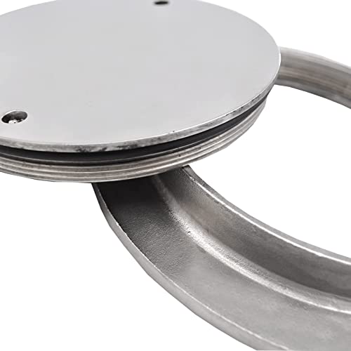 Smart Marine Boat 316 Stainless Steel 3''(78Mm) Deck Plate Waterproof/Access Cover/Deck Plate/Hatch Cover Marine Hardware Fittings #TOP6