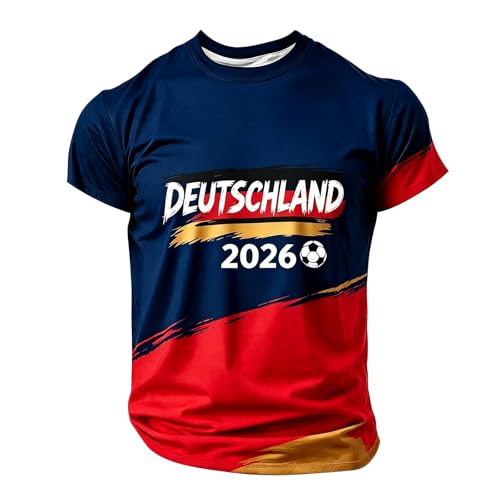 Camiseta clásica de fútbol para hombre, manga corta, cuello redondo, camiseta básica, camiseta de entrenamiento, camiseta de entrenamiento del Campeonato del Mundo 2026, artículo para fans, camiseta