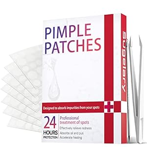 252 stuks puistjespleisters, dag en nacht gebruik, 2-in-1 natuurlijke onzichtbare hydrocolloïde machtige…