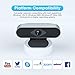 immagine 5Teaisiy Webcam per PC, Webcam per PC con Microfono HD 1080P 30PFS può Essere Fisso per Videochiamate, Studio, Conferenza, Registrazione e Lavoro, Videocamera USB 2.0 per Desktop, Laptop, Smart TV