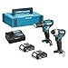 Price comparison product image Makita CLX228AJ 12V Max Li-ion CXT 2 Piece Kit comprising HP333DZ, TD110DZ Complete with 2 x 2.0 Ah Li-ion Batteries and Charger Supplied in a Makpac Case