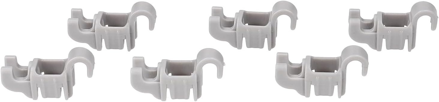 LUTH Premium Profi Parts Bearing Clips for Dishwasher Bosch Siemens 611472 00611472 I Clamp Attachment Suitable for Folding Spiked Row Lower Basket I Basket Clips Dishwasher I Spare Dishwasher