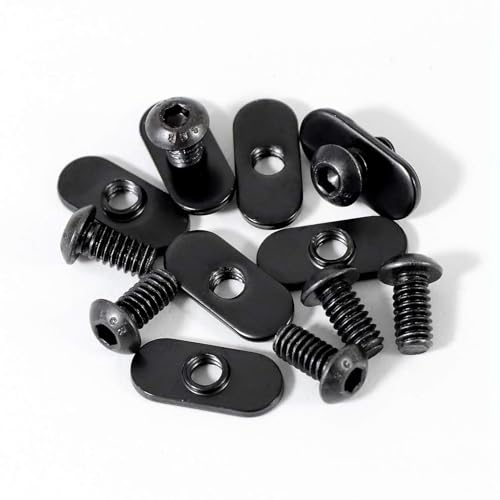 1434-20 centered slide in economy t-nut for t slot track with 1434-20 x 1234 bolt applicable for 10 series or 103939 base aluminum extrusion 20packs black