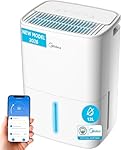 MIDEA Deshumidificador de Humedad Silencioso 12L con App Control hasta 35 m2 - Deshumificadores para Humedades en Habitación con Depósito Extraible - Deshumificador Electrico Pequeño Bajo Consumo