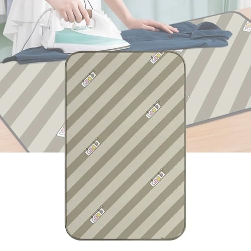 DAQXYH 70x40cm 80x60cm 120x60cm Estera De Planchado, Manta De Viaje, Colgador para Máquina De Planchar, Cubiertas Resistentes Al Calor para Plancha De Vapor(70x40cm(28x16in))