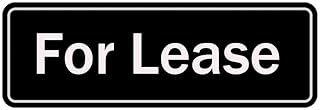 for Lease Acrylic Sign 3x10 Inch - Strong Adhesive Premium Durable Plaque - Clear Easy-to-Read for Home, Office, Front Door/Wall