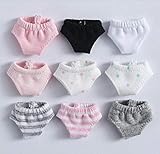 WellieSTR 9 Color Doll Diapers Doll Underwear Fabric Underwear Doll Accessories for 1/12 Dolls Assorted Color,OB11 Doll Clothes