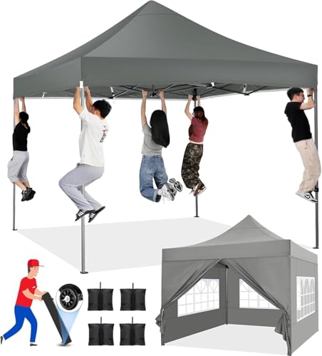 COBIZI Tonnelle de Jardin 3x3m Imperméable Robuste Résistante à l'hiver 2.0, Pliable Extérieur 3...