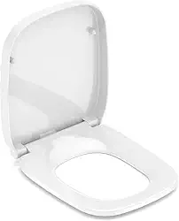 Assento Original Soft Close Polipropileno Debba Square Branco - Roca