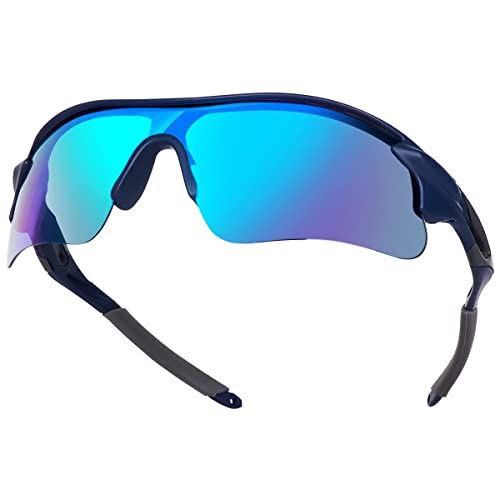 Image of Dark Wost Sports Sunglasses for Cycling Cricket Trekking || HYDROPHOBIC || Full Coverage || UV 400 Protection || Mirrored Lens || Free Case Box || Pack Of 1