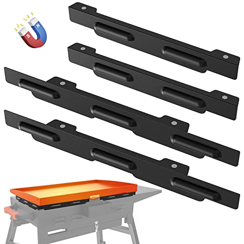 Image of Wind Guards for Blackstone 28 inch Griddle, MeWeBlue Blackstone Accessories Fit for Grill, MeWeBlue 5016 Magnetic Stainless Steel Wind Screens Protect Flame Hold Heat, Compatible with Hood