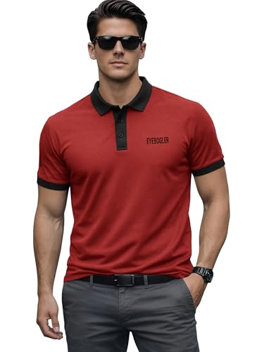 Image of Noble Monk Men's Regular Fit Polo Neck T-Shirt | Half Sleeve