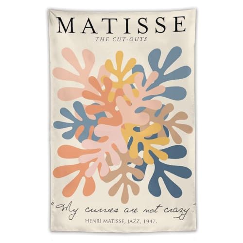 マティス ポスター アートワーク 花 ヘンリ・マティス ポスター (1) タペストリー バスルーム ベッドルーム リビング装飾 ウォールアート プリント 壁の絵40"x60"