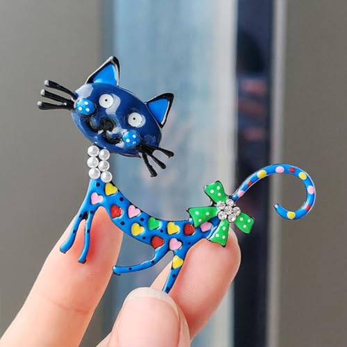 Image of Fashion Cute Crystal Animal Brooch Pins for Women Girls Cat Bird Corsage accessory Pin delicate accessory Party Ceremony
