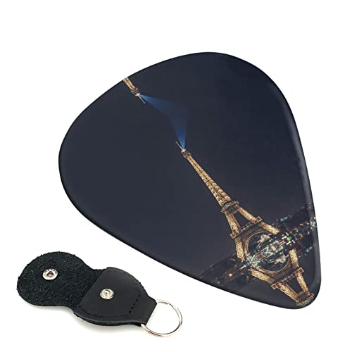 Tower in Paris At Night Lot de 6 médiators pour guitare acoustique, guitare électrique, basse, ukulélé – fins, moyens et… - Les Beatles, Paul McCartney, John Lennon, RIngo Starr, George Harrison Tower in Paris At Night Lot de 6 médiators pour guitare acoustique, guitare électrique, basse, ukulélé – fins, moyens et…