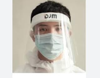 (12 PACK) DJM Protective Disposable Adjustable Face Shield, 14"x 10" Protective Clear Visor