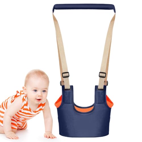 Andador para bebé – 28 x 16 x 2,5 cm | Arnés de lona de asistencia | Entrenador de correr para bebés | Caminante ajustable para bebés para bebés, papá, abuela, abuela