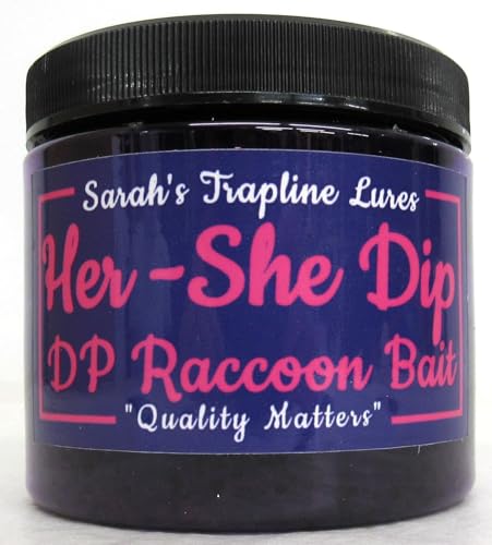 Her-She Dip Raccoon Bait DP 16 Ounce SheTraps Sarahs Lures