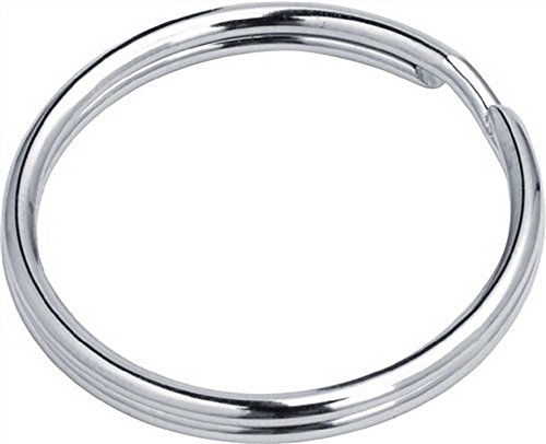 Porte-Clés ? argent ? 100 pièces ? Ø 12 mm ? pour porte-clés ? nickelé ? acier ? Anneaux de Porte-Clés ? by FD-Workstuff