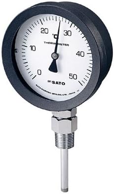 Sato Bimetal Thermometer BM-S-100P Temperature Sensitive Part: φ0.3 x 5.9 inches (8 x 150 mm) 2085-16