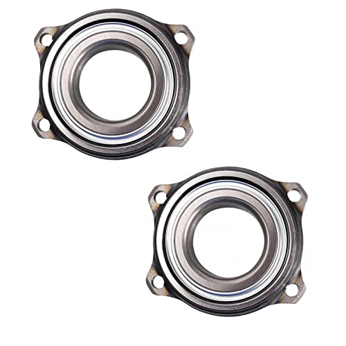 Image of TRQ Rear Left and Right Wheel Bearing and Hub Assembly Set 2 Piece Compatible with 15-20 Mercedes-Benz C300 16-18 C350e 2015 C400 17-20 C43 AMG 2016 C450 AMG 16-20 C63 15-20 C63 S