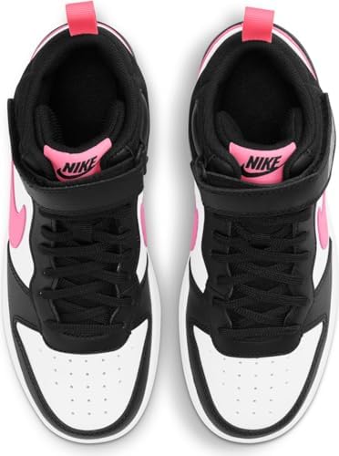 Nike Boy's Court Borough Mid 2 (Big Kid) Black/Sunset Pulse/White 7 Big Kid M | Image 2