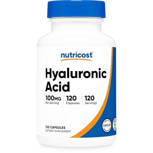 Nutricost Hyaluronic Acid Capsules 100mg,120 Vegetarian Capsules – Gluten Free, Non-GMO
