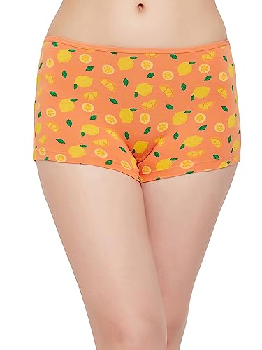 Image of Clovia Women's Cotton Mid Waist Printed Boyshorts
