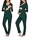 Irdcomps Stillpyjama Damen Baumwolle Still Schlafanzug Lang Langarm Pyjama Schwangerschaft Umstandspyjama Stillfunktion Nachtwäsche Grün L Langarm günstig Kaufen-Irdcomps Stillpyjama Damen Baumwolle Still Schlafanzug Lang Langarm Pyjama Schwangerschaft Umstandspyjama Stillfunktion Nachtwäsche Grün L