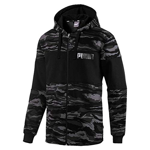 Preisvergleich Produktbild PUMA Herren Zip Hoodies Camo Fleece schwarz 2XL