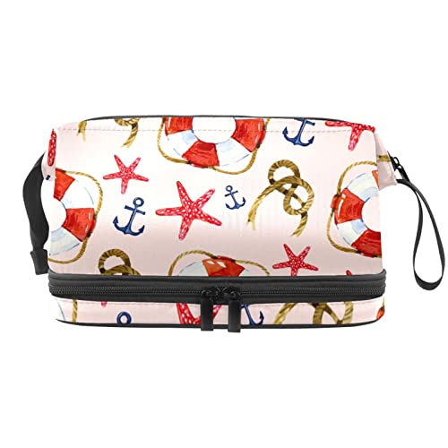 Multi-Functional Storage Travel Cosmetic Bag with Handle,Rope & Lifebuoy,Large Capacity Travel Cosmetic Bag