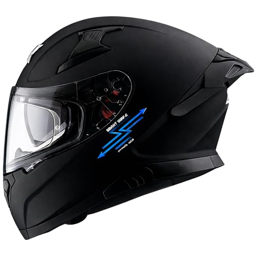 Image of Axor x Altor Apex Smart Bluetooth ECE DOT ISI Certified Full Face Helmet for Bike - Swipe Control, Voice Assistant, Turn-by-Turn Navigation and Dual Visor-Dull Black-L