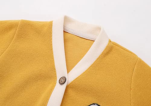 Girls Long Sleeve Cardigan Sweater Girls Button Closure V Neck Knitted Cable Cardigan Fall Winter Clothes3