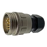 CEEP 9201315K00PF00 Rundsteckverbinder, Verlängerung, 315 K Isolator, Stecker, 7-15 mm verstellbare Kabelverschraubung, vernickelt