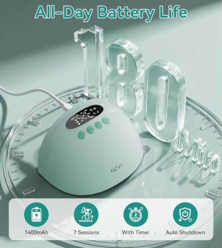 Image of NCVI Wearable Breast Pump for Moms, <42dB for Office HomeTravel (Green)