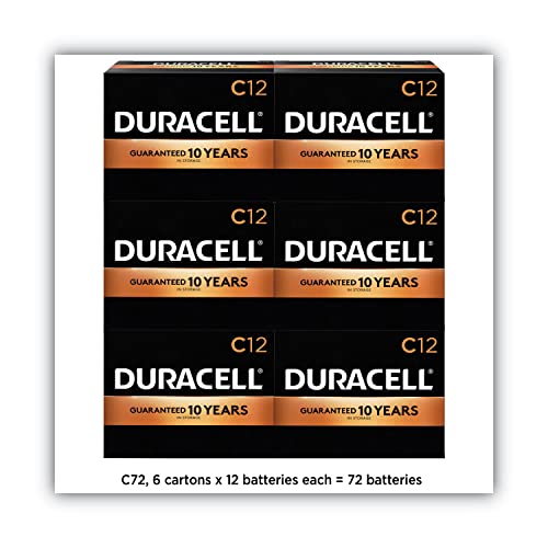 Duracell MN1400 CopperTop Alkaline Batteries, C, 72/CT
