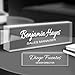 Personalisiertes Acryl-Namensschild f&uuml;r den Schreibtisch, individuelles B&uuml;ro-Namensschild mit Name/Titel/Logo, Schreibtischzubeh&ouml;r f&uuml;r Frauen und M&auml;nner, Lehrerchef-Geschenke